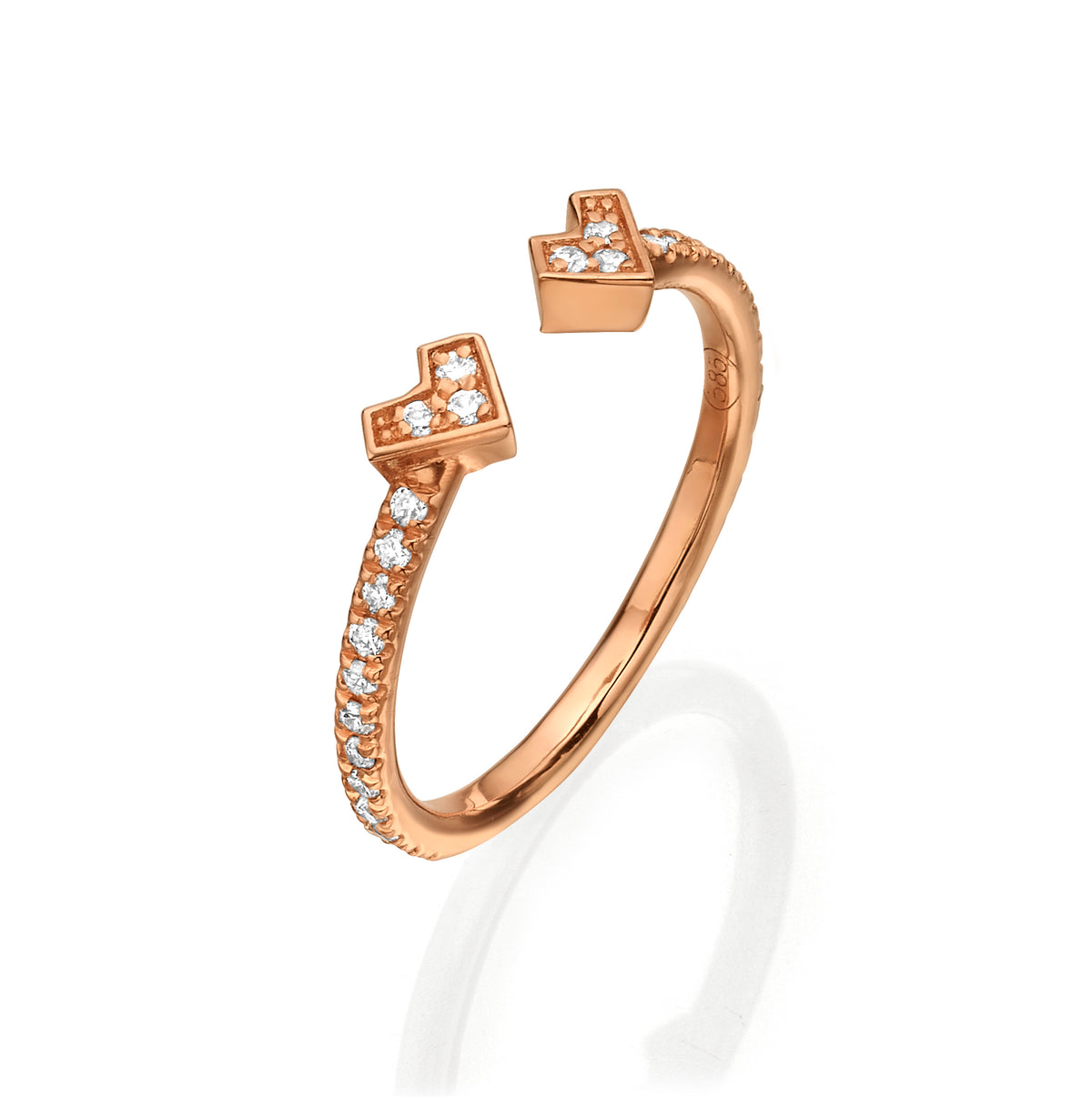 Letizia pave diamond ring - NEW