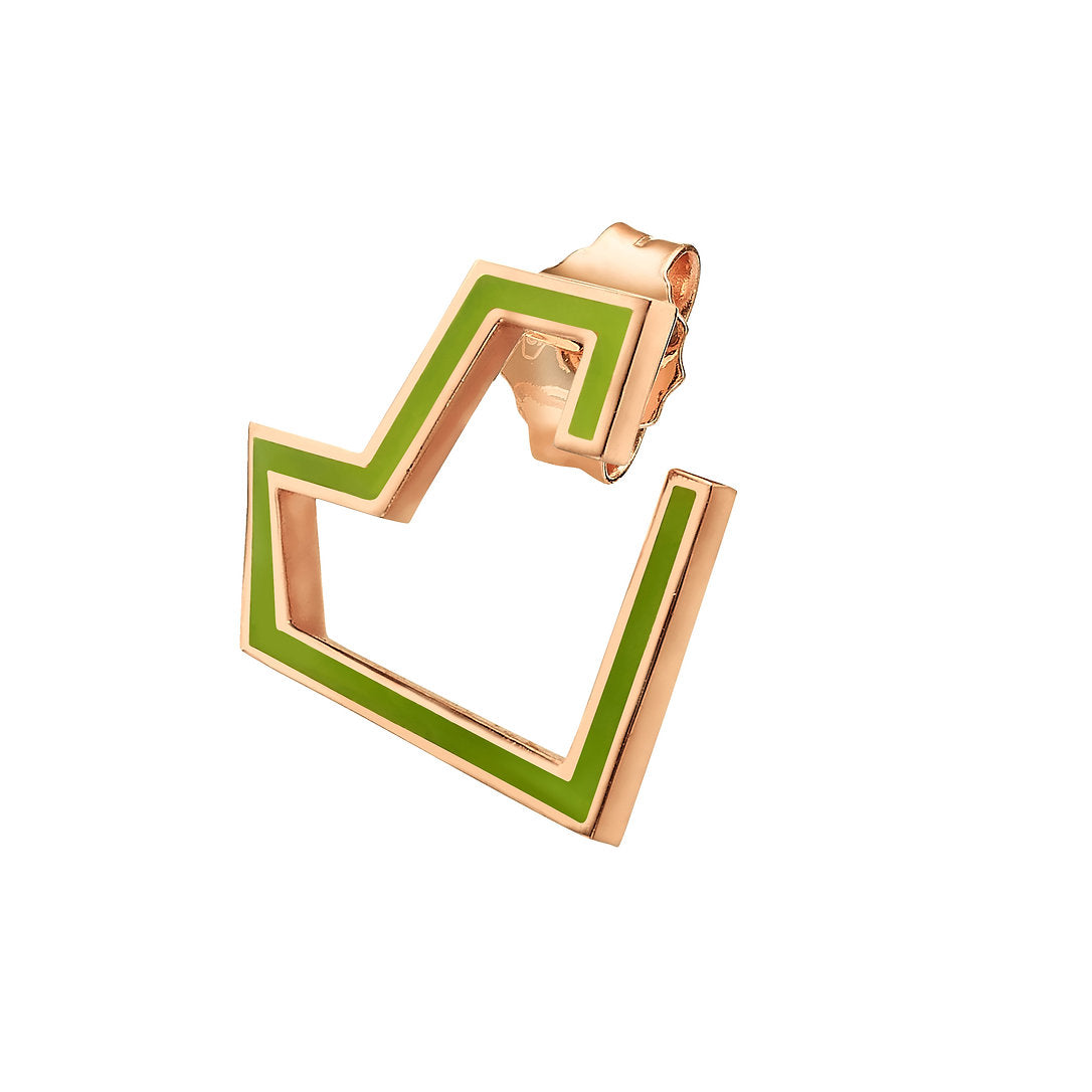 Furba Smalto Verde Earring