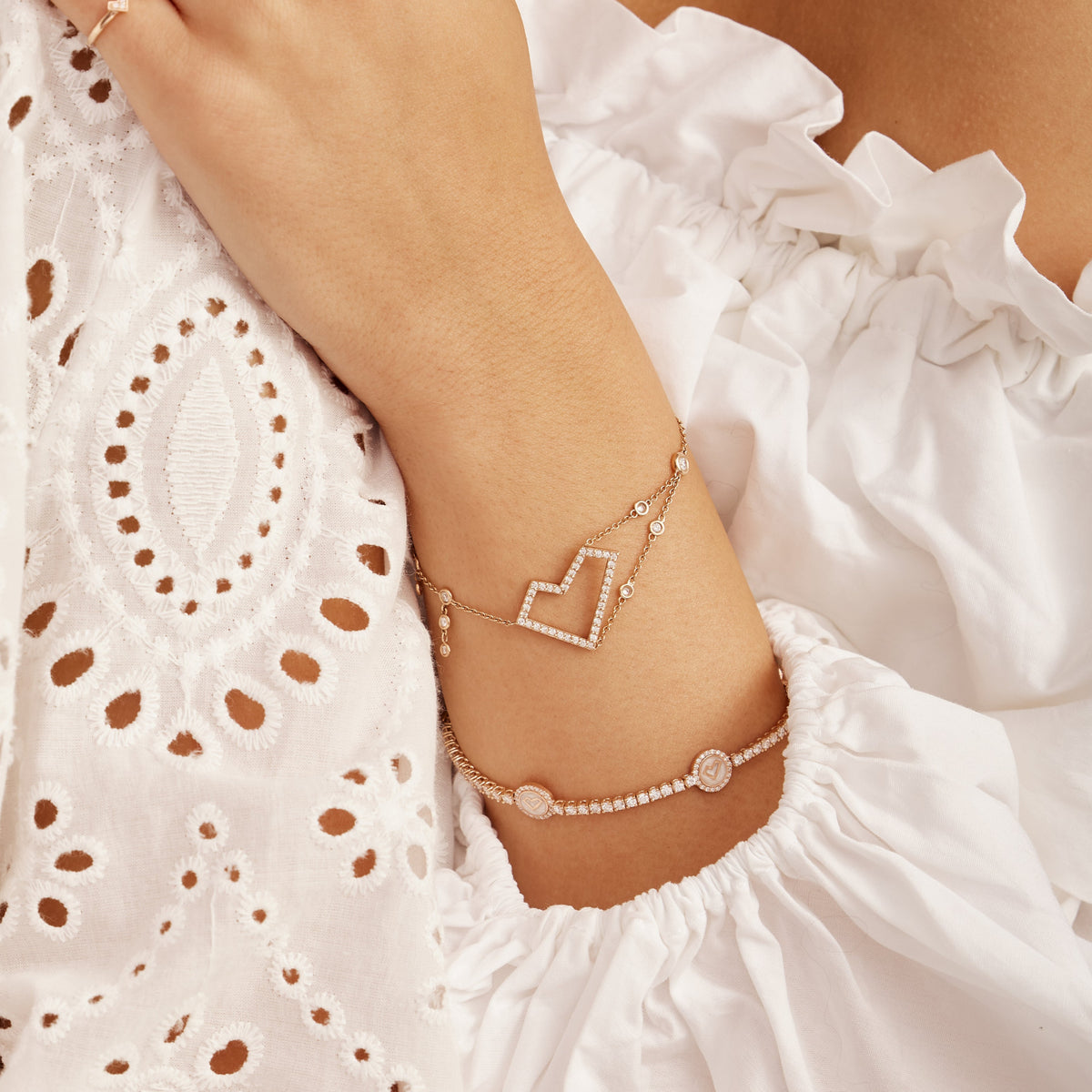 Valentina enamel tennis bracelet - NEW