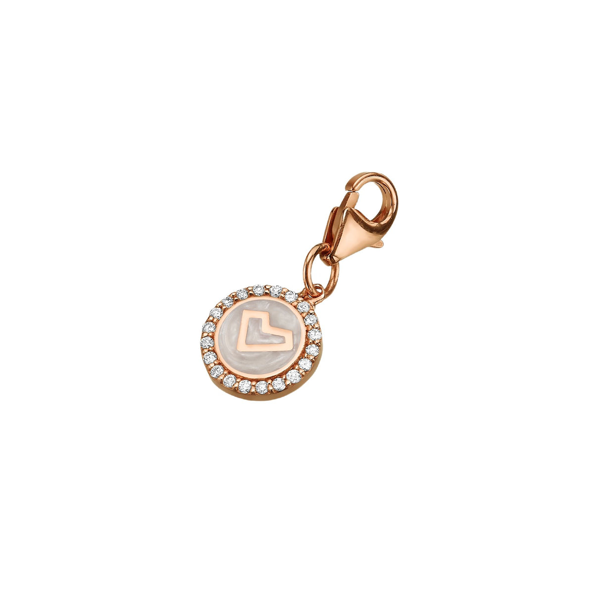 Valentina diamond coin charm