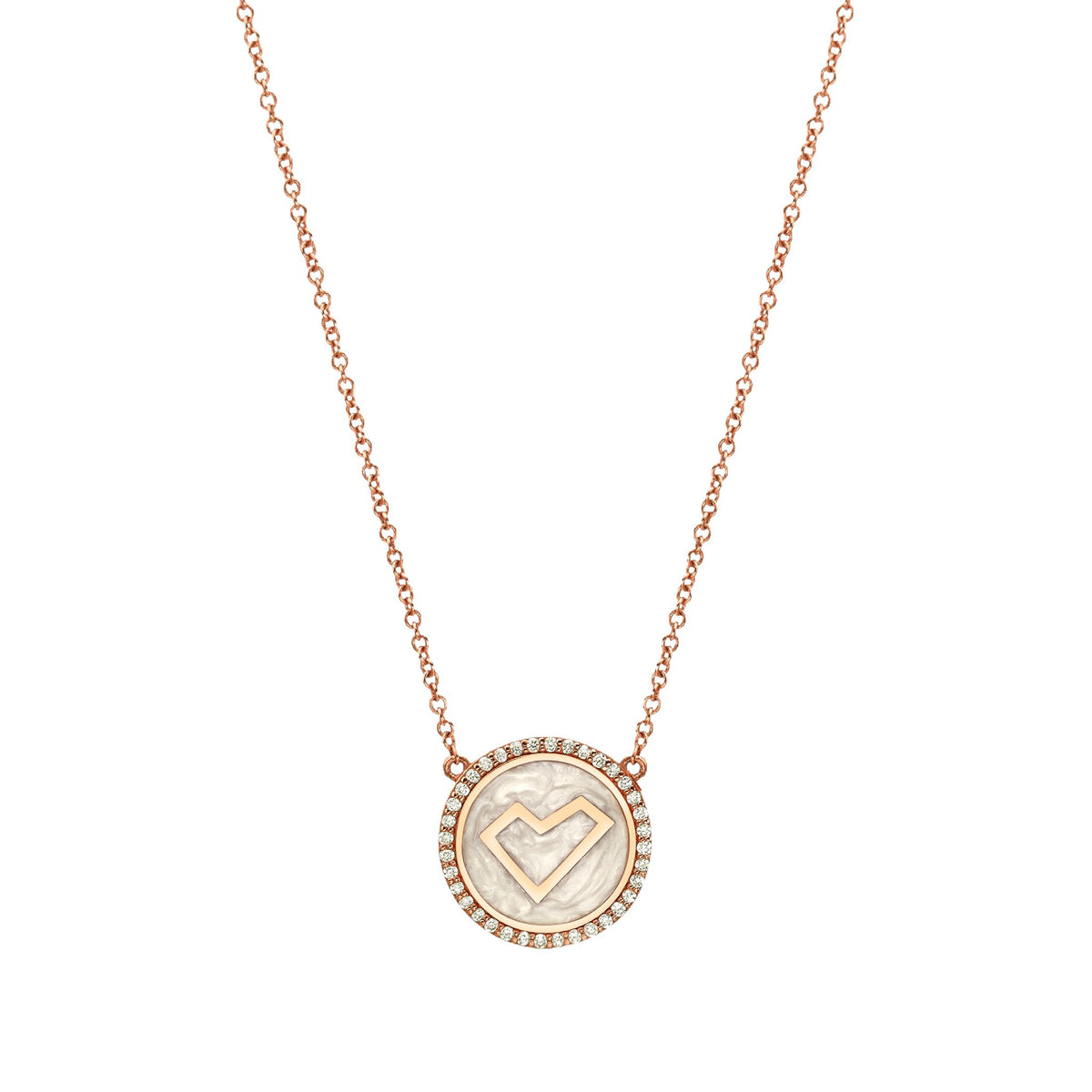 Valentina enamel coin necklace