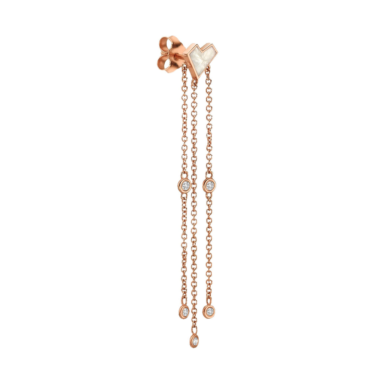 Bianca enamel earring