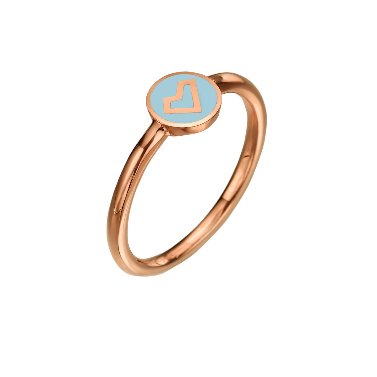 Valentina enamel coin ring